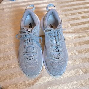 Hoka Hupana athletic shoes, Gray, 8. Excellent condition.
